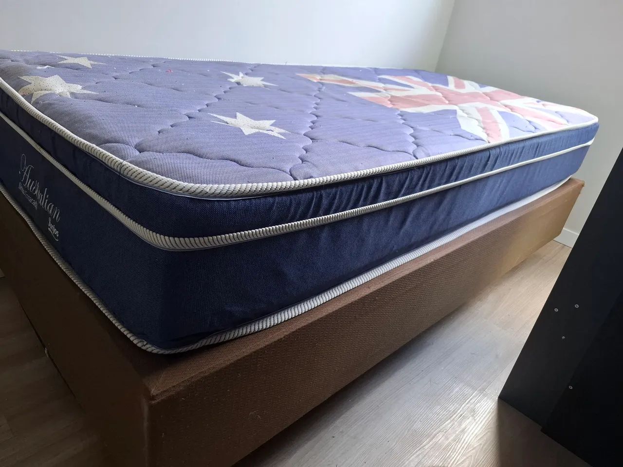Cama box  solteiro, colchão + somier