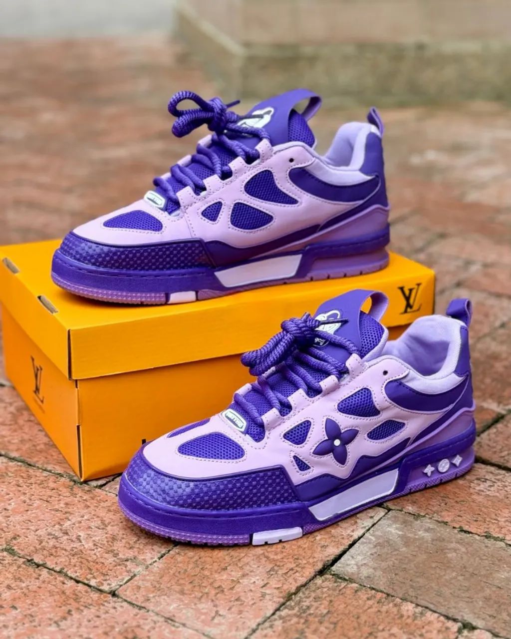 Tênis Roxo Luis Vuitton 1854 N38 trouxe dos Estados Unidos,tênis