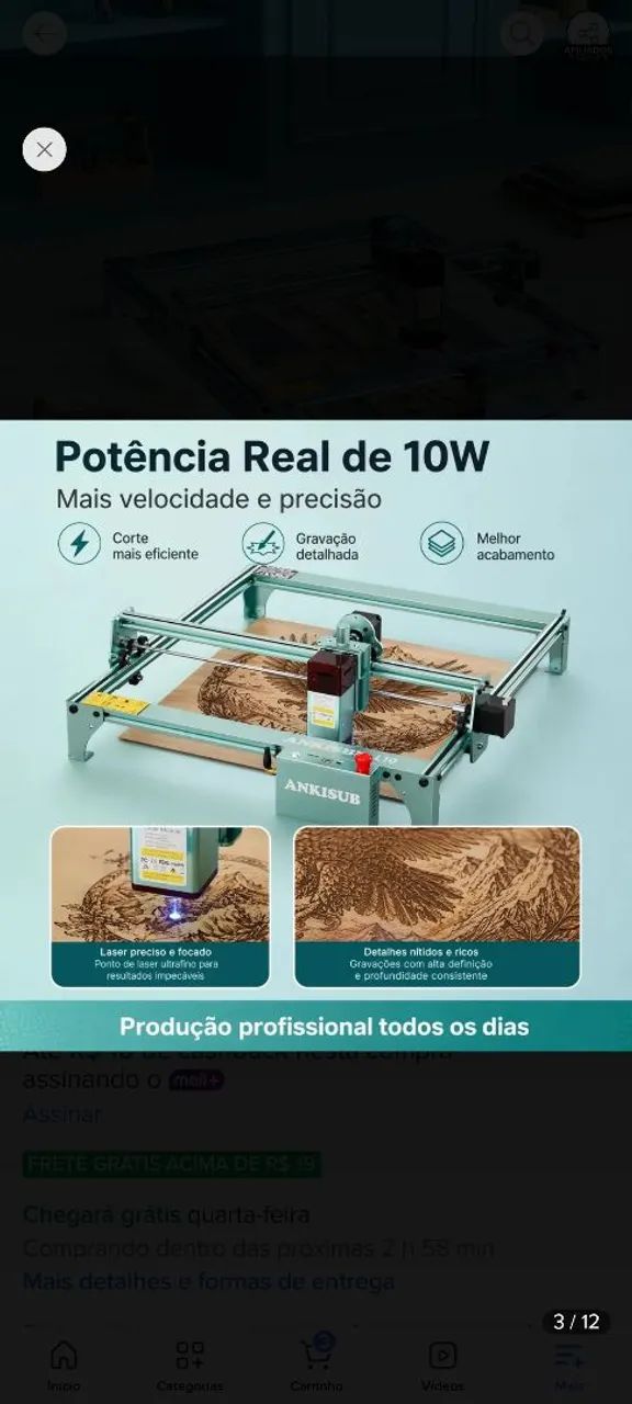 Gravadora laser 10w - Foto 2