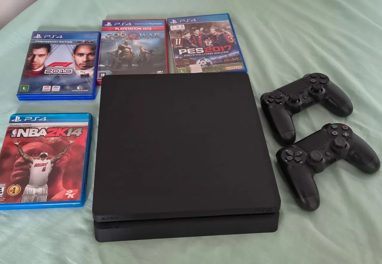 PS4 SLIM COM JOGOS - Foto 2