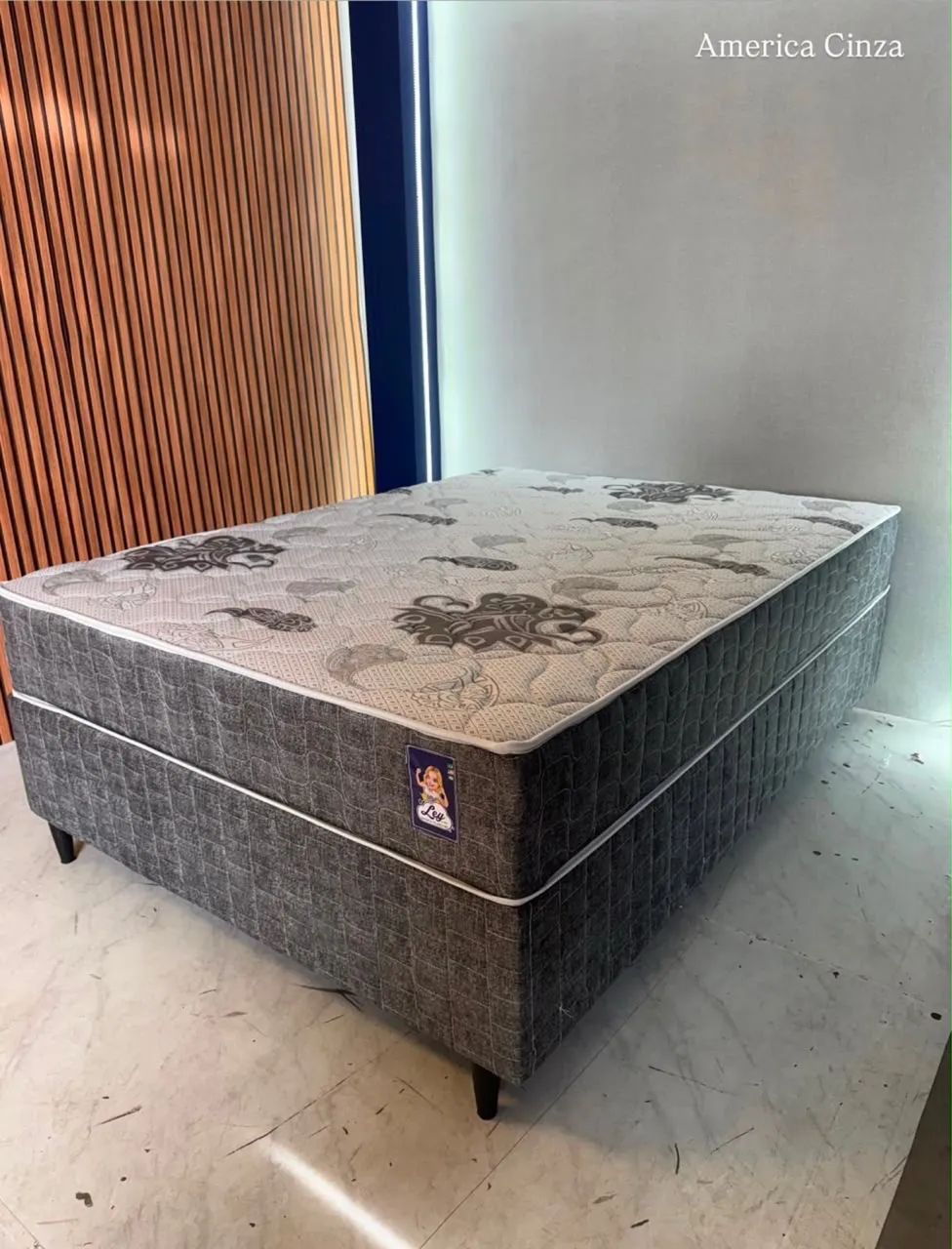 Cama box casal Ley American - PRONTA ENTREGA