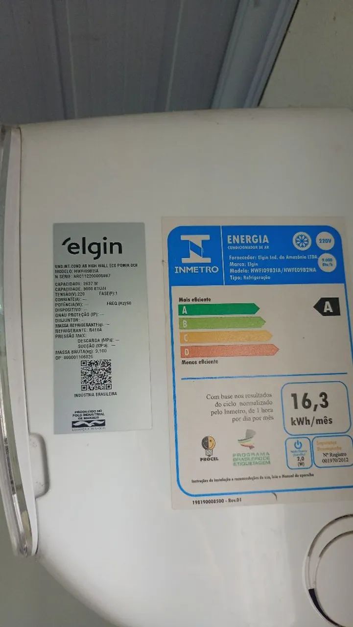 Vendo AR CONDICIONADO ELGIN  - Foto 2