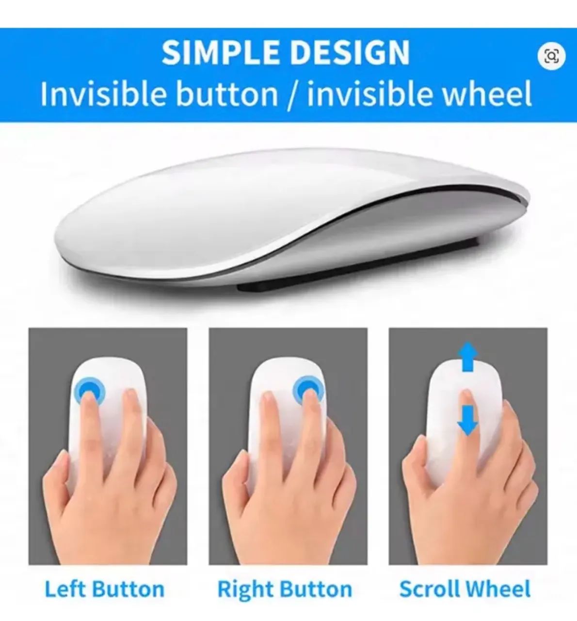 Mouse Touch Magic Bluetooth Para Apple, Windows, Android  - Foto 4