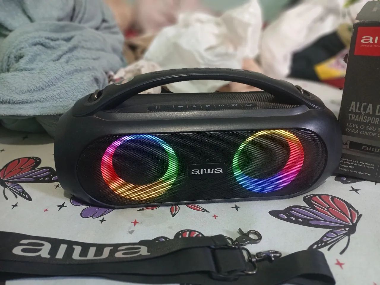 Caixa de som boombox aiwa  - Foto 2