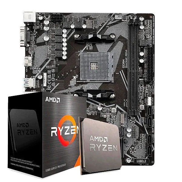 Kit Ryzen 5 5500 + Placa mãe B450M + 16GB RAM DDR4 - Peças de