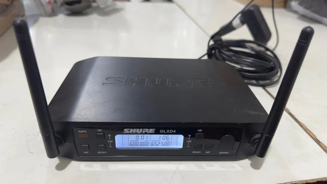 Conjunto Microfone Sem Fio Duplo + Receptor GLXD4 - Foto 4