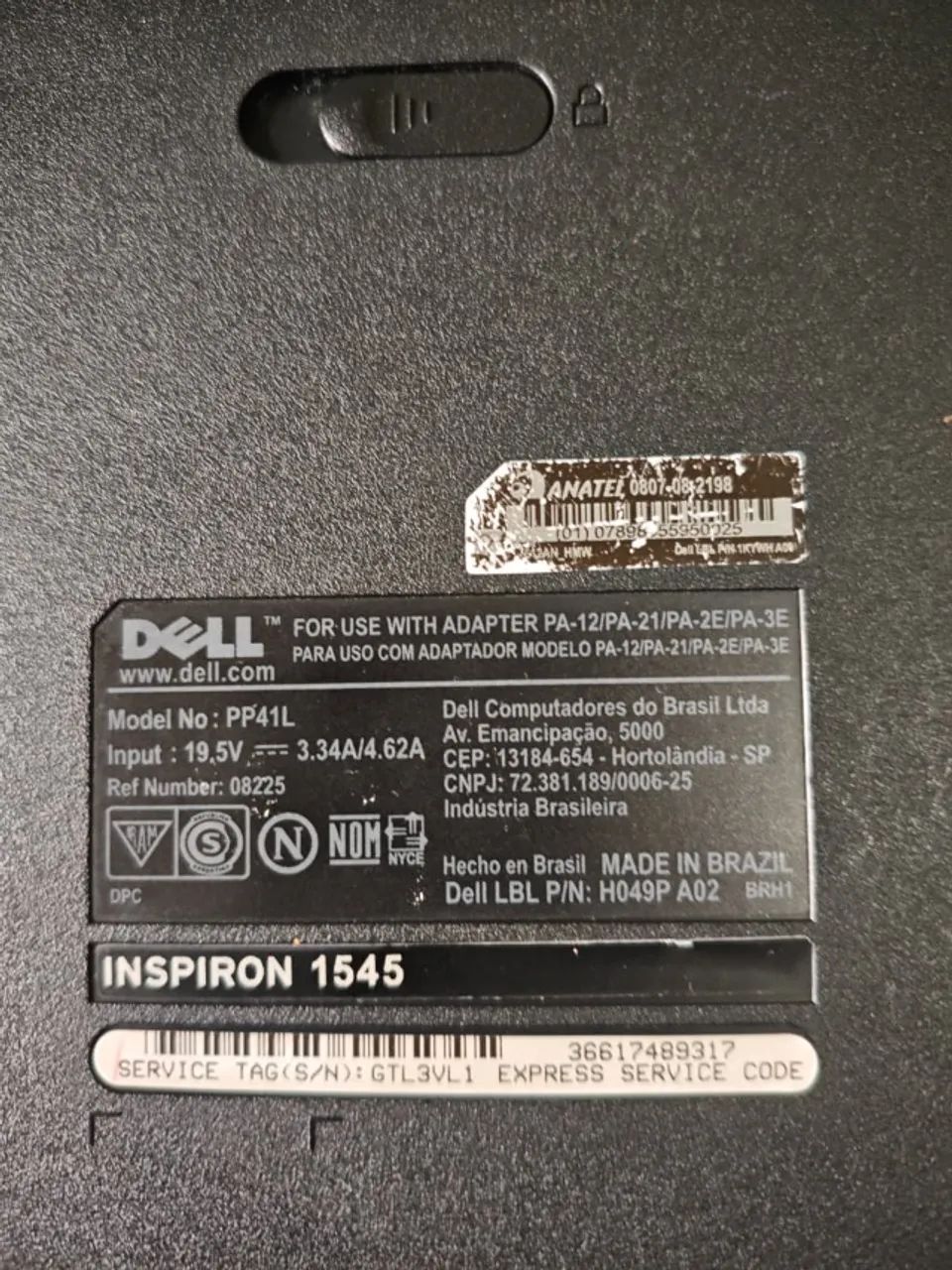 Dell inspiron 1545 com SSD 240GB - Foto 5