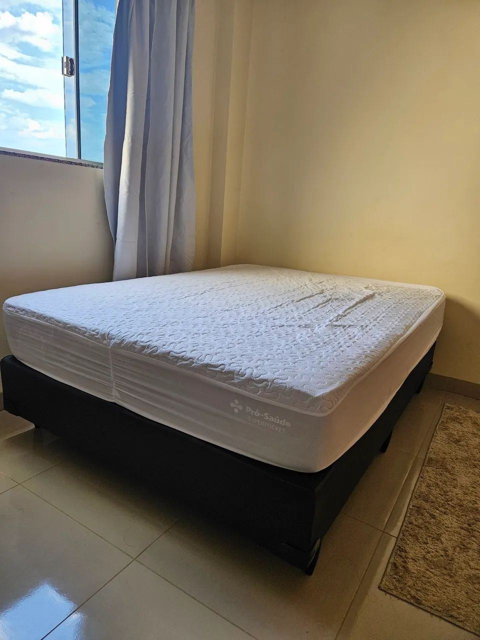 Cama de casal box ORTOBOM seminova - Foto 3