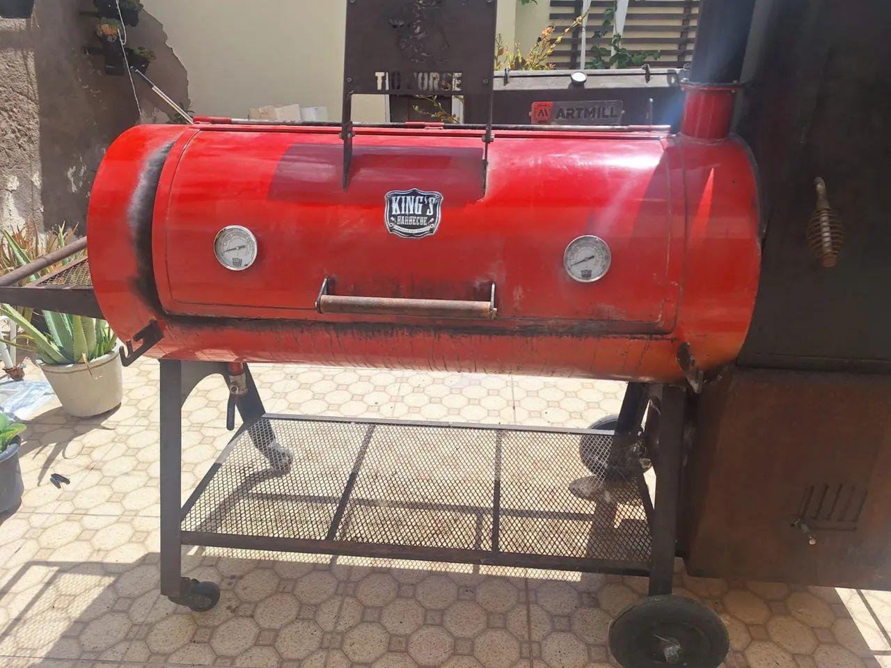 Pit Smoker Profissional 20 polegadas Auto Reverse - Foto 3