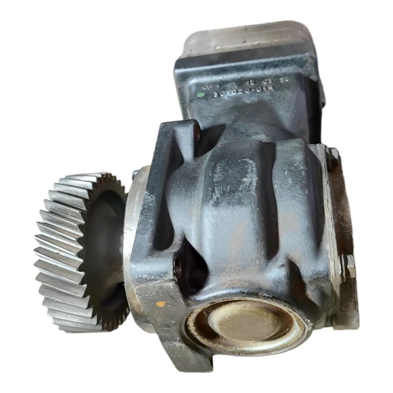 Compressor Ar Motor Mb Om 924 C/ Avaria Engrenagem  E1196 - Foto 5