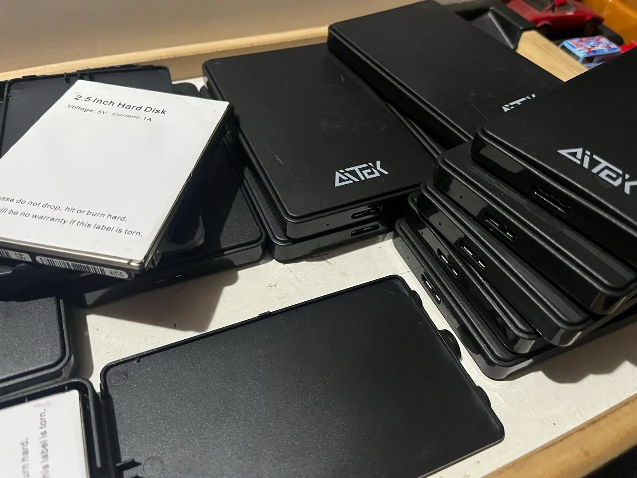 17 discos rígidos externos portáteis de 2,5 c/ defeito - Foto 3