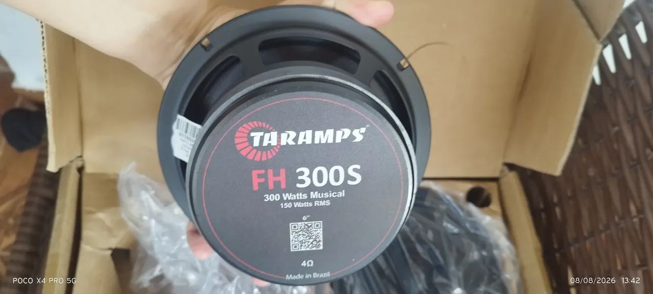 Par de auto falantes 6 polegadas Taramps fh300 - Foto 4