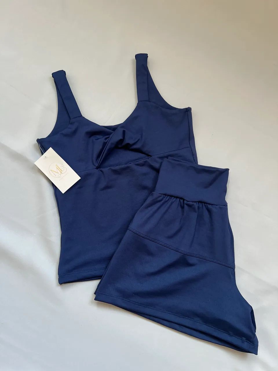 Conjunto poliamida regata + short duplo  - Foto 3
