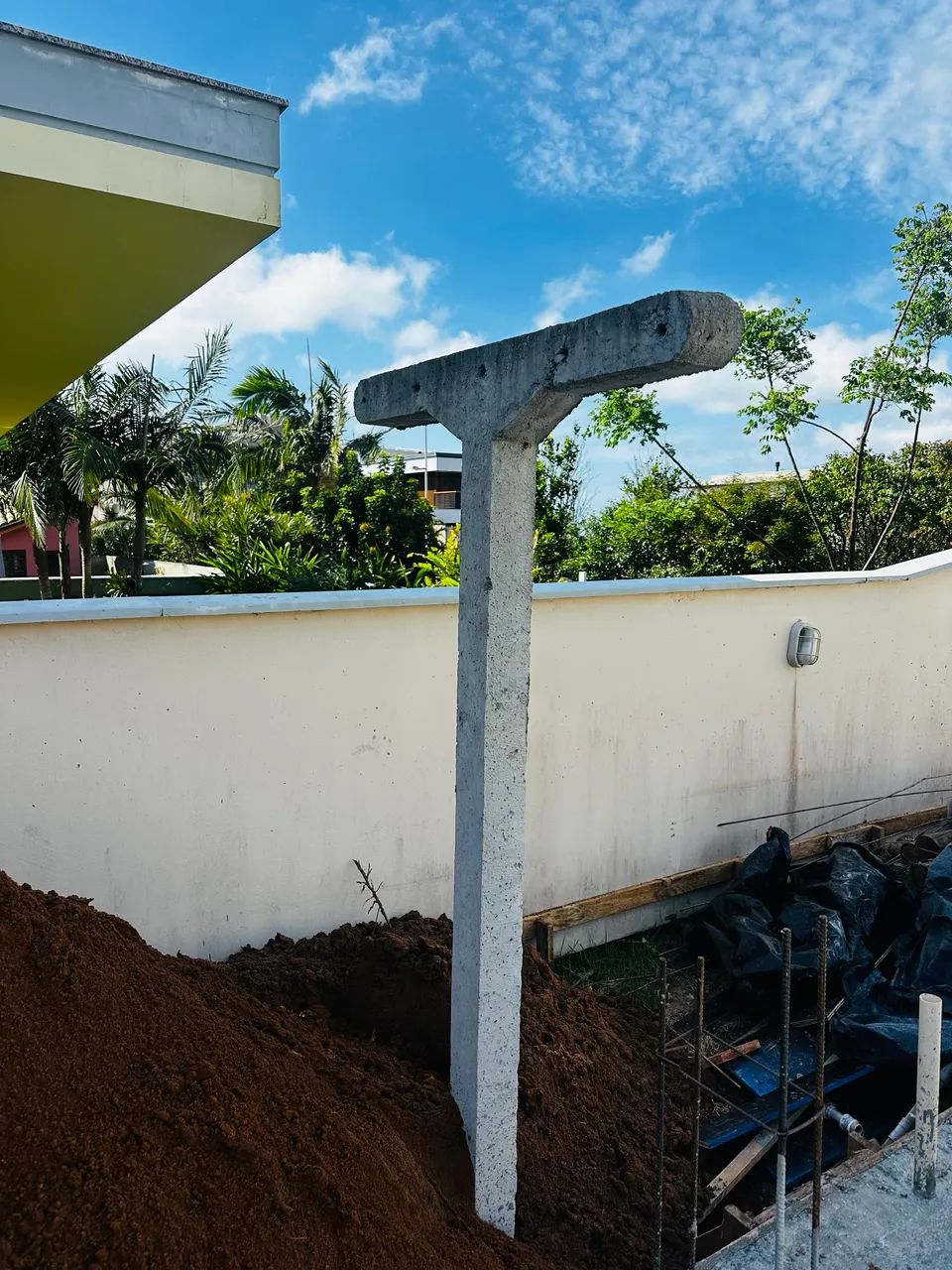 PAR de pilar de CONCRETO para VARAL 