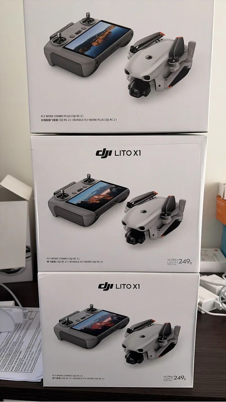 Drone DJI Lito X1 - Combo Fly More controle com tela RC2 - Foto 3