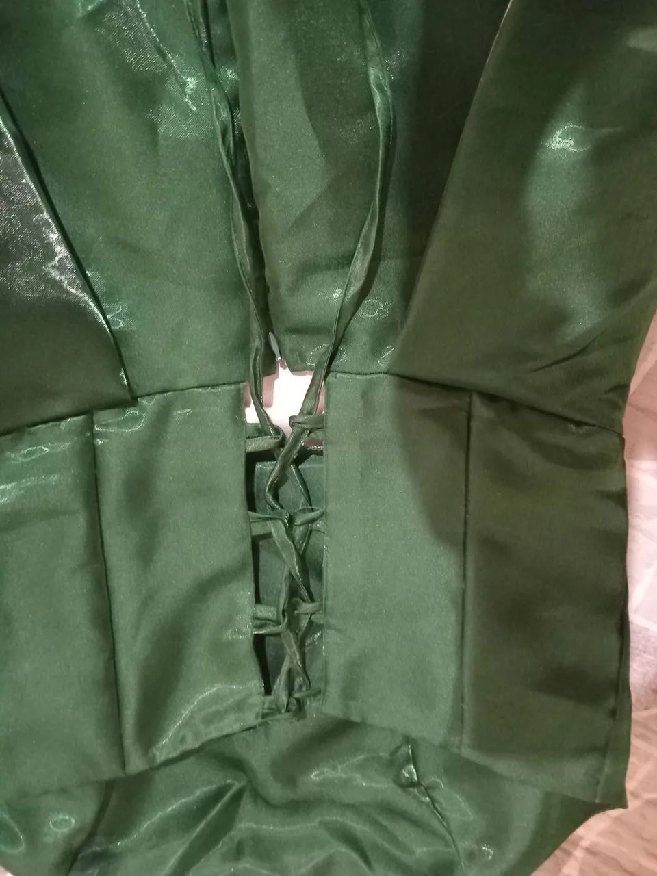 Vestido para formatura verde esmeralda - Foto 4