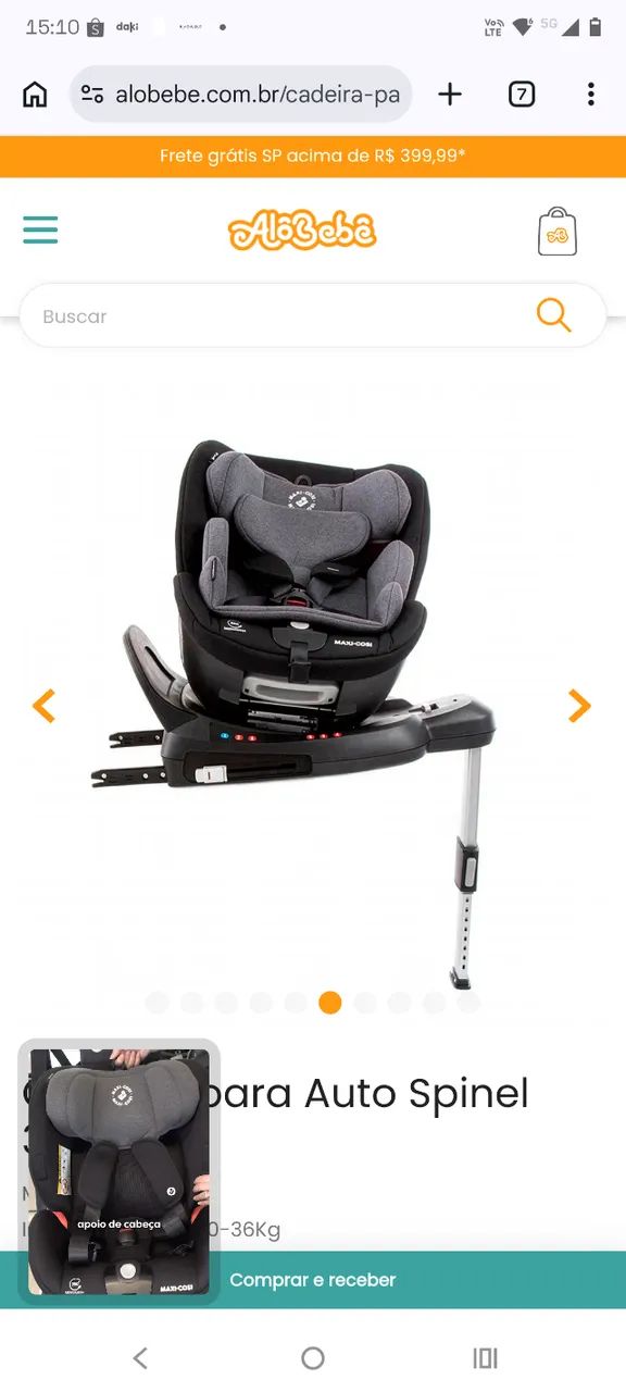 Cadeira Auto Spinel 360 Maxi Cosi - Foto 3