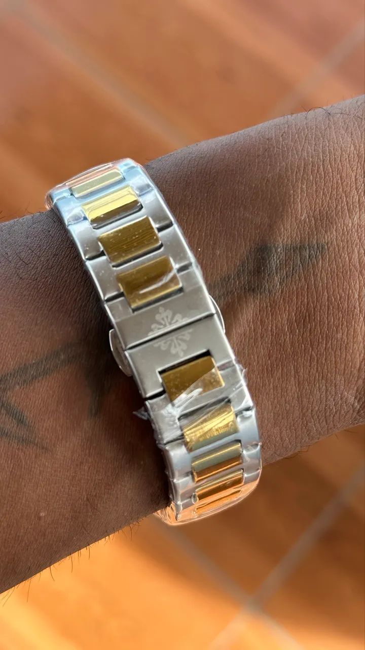 Relógio Patek Prata e Dourado - Estilo Luxo - Foto 3