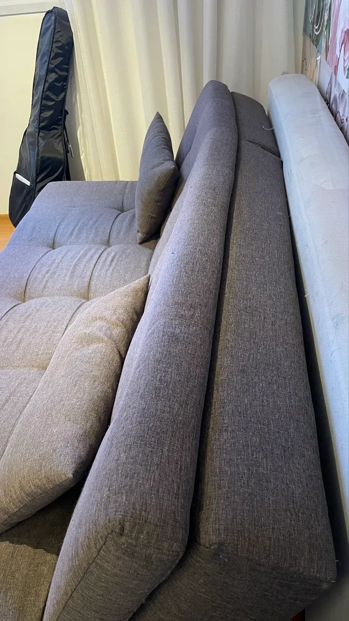 Sofa Retrátil Linho - Foto 2