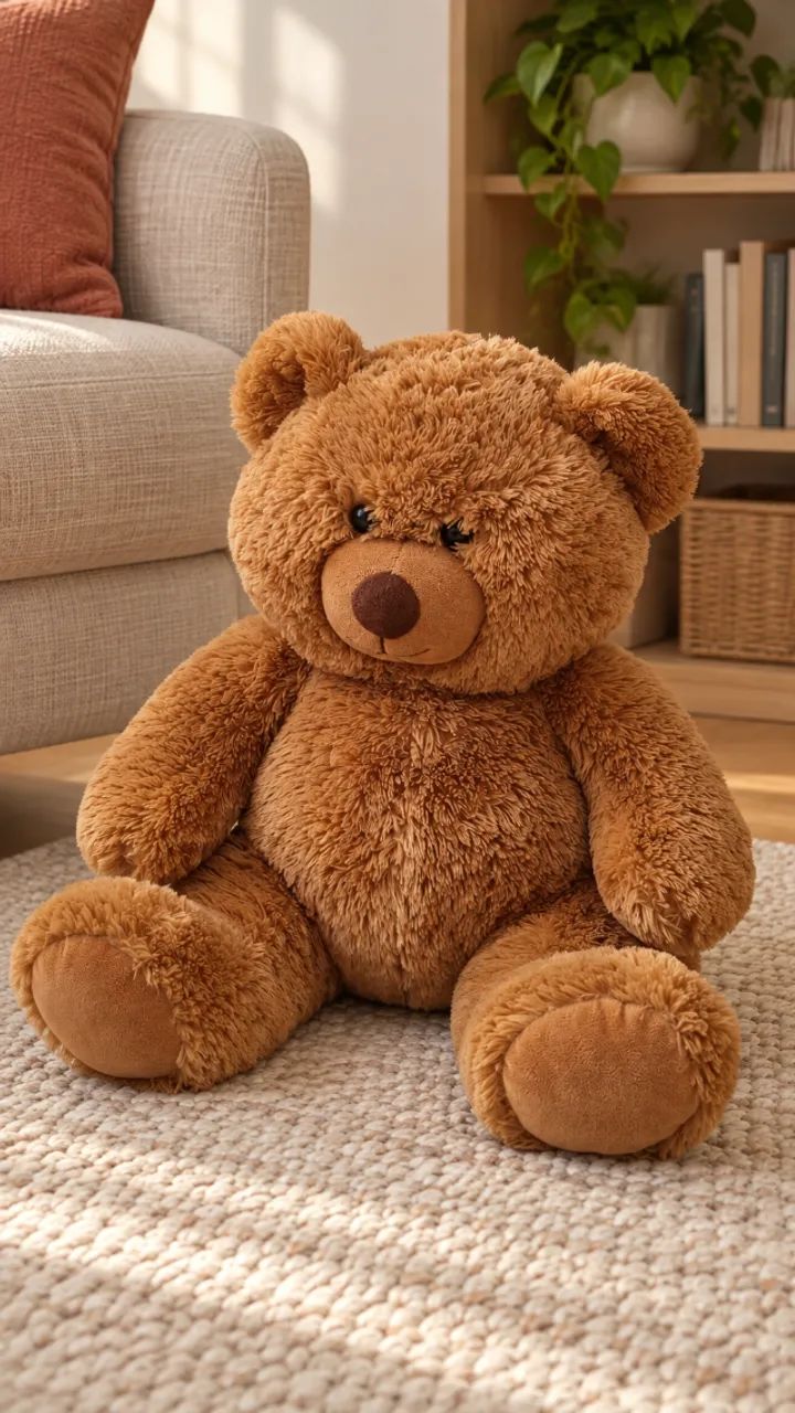 Urso de pelúcia marrom caramelo - Foto 2