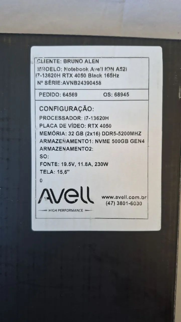 Notebook Avell - Foto 4