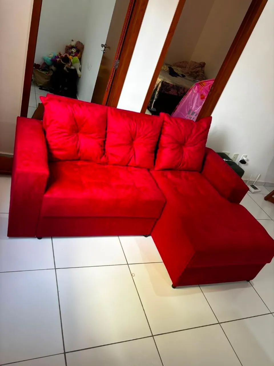 Sofás novos de fábrica entrega gratuita sofá  850 - Foto 4