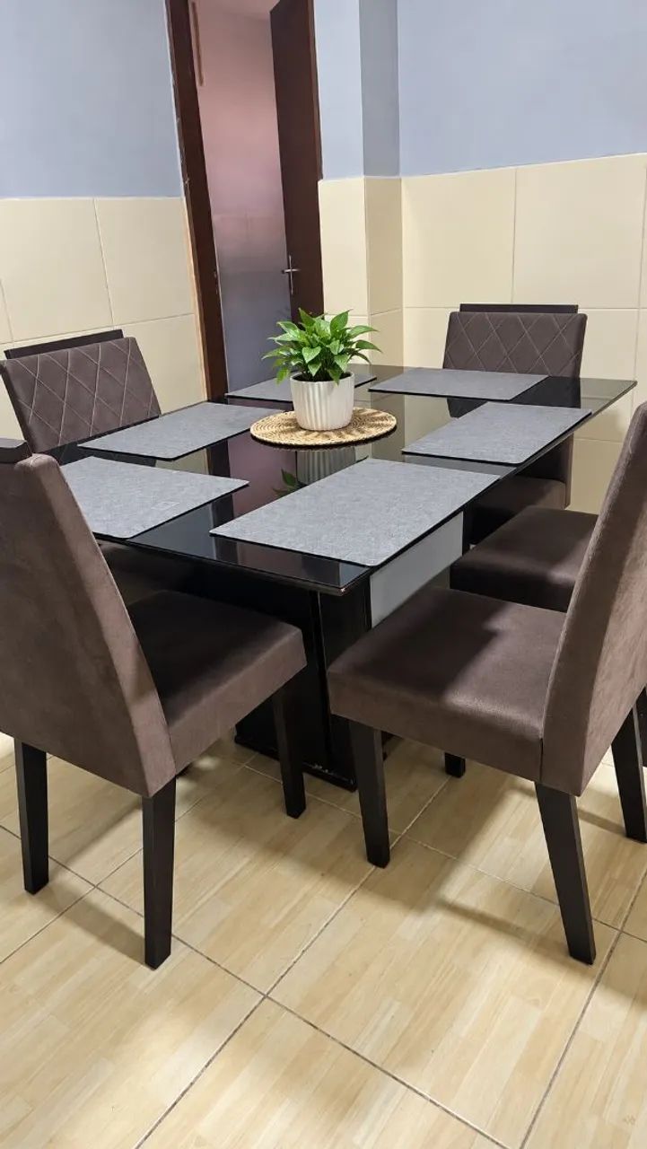 Mesa jantar 06 lugares