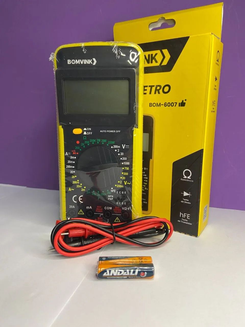 Multímetro Digital BOM-6007 - Foto 4