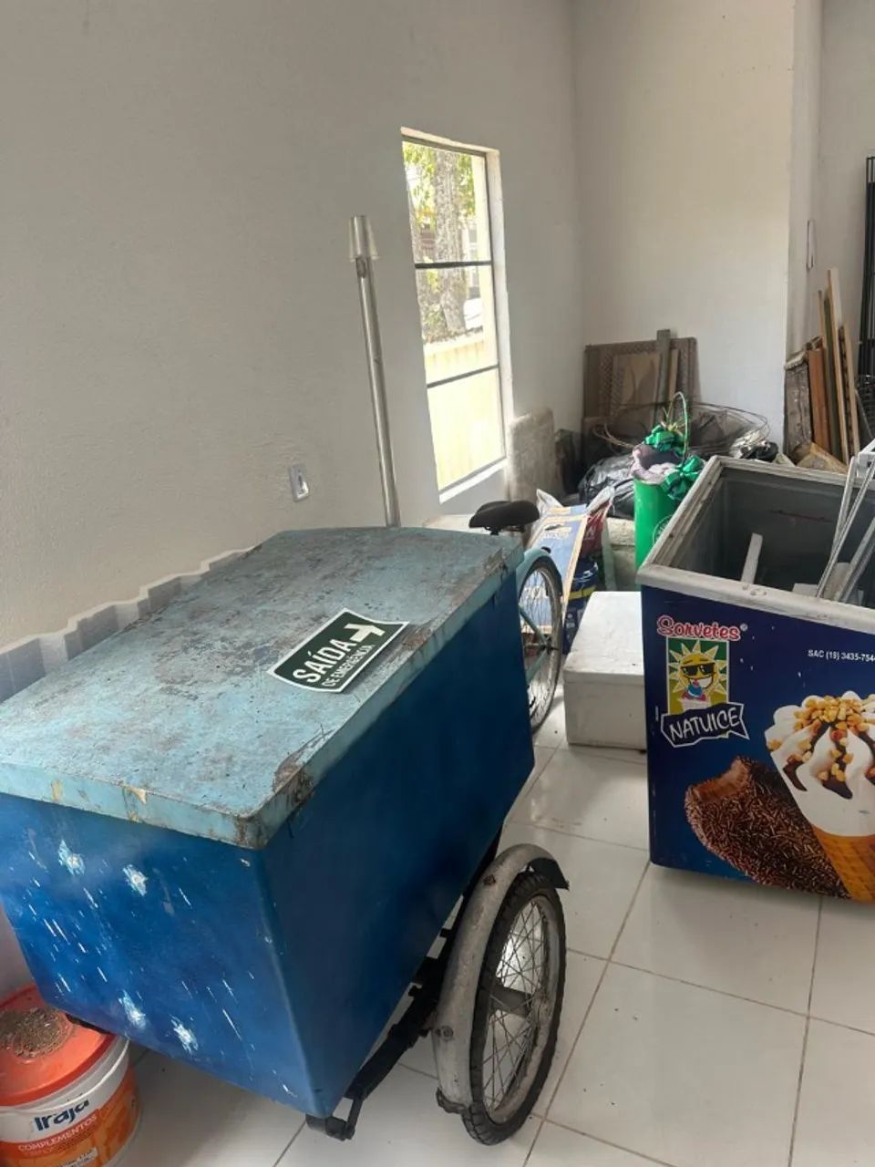 Bicicleta Carrinho de Vender Sorvete