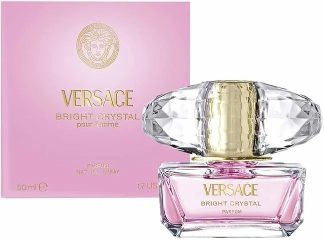 Perfume Bright Crystal Parfum 50ml - Versace (Lacrado, com selo ADIPEC)