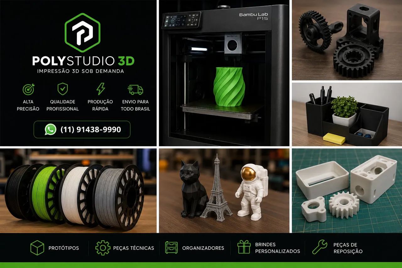 Serviço de Impressão 3D Personalizada - Faça Seu Projeto - Foto 2