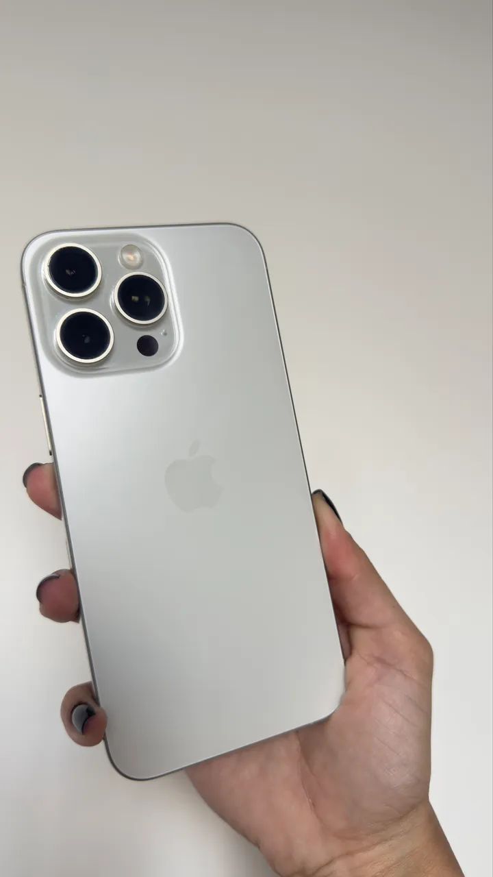 iphone 15 pro max 256GB Branco - Excelente estado  - Foto 3