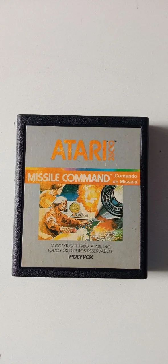 Cartucho Missile Command Atari Polyvox original 