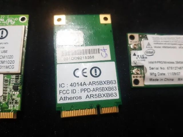 Placa de rede wireless de notebook antigo. Tenho 3 unidades - Foto 3