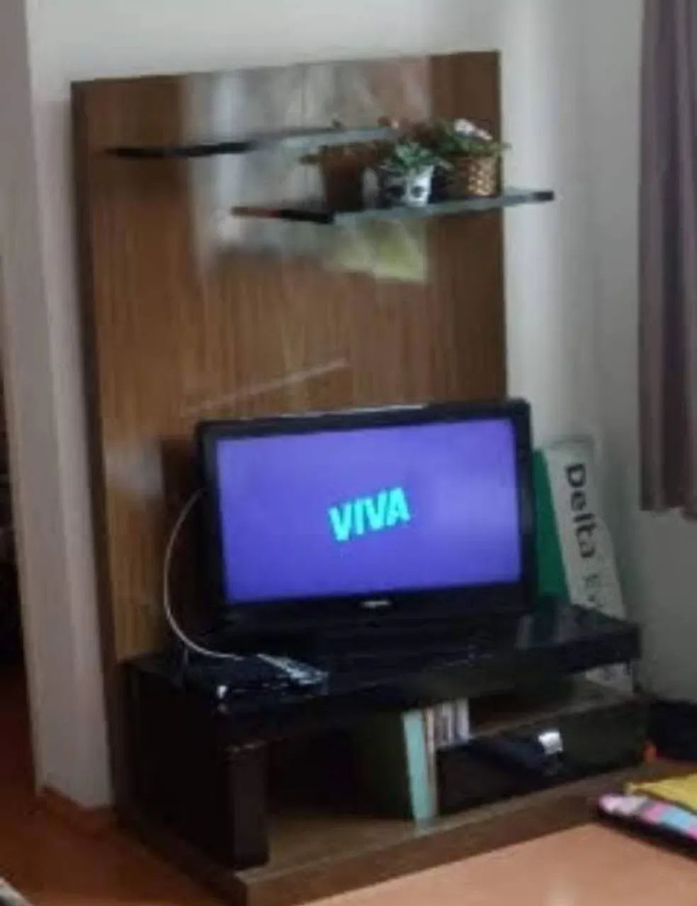 Painel de tv com rack