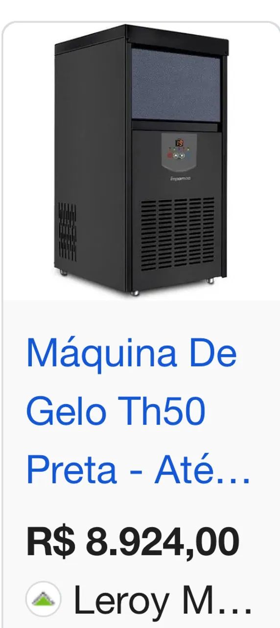 Máquina de gelo Impomac th50
