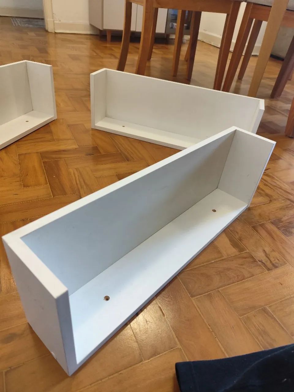 3 Prateleiras Brancas de MDF - Foto 4