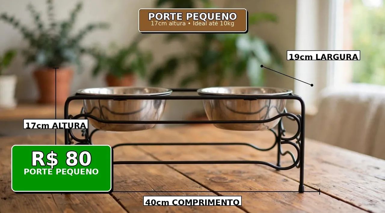 Suporte Comedor para cachorro  - Foto 4