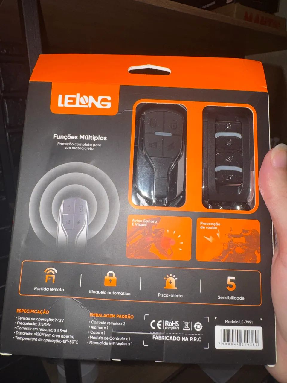     Alarme Para Moto com Controle Remoto LE-7991 Novo - Foto 4