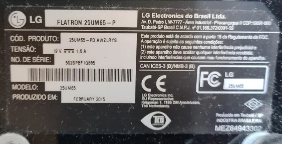 Monitor LG UltraWide 25" IPS (25UM65) - Funcionando Perfeitamente - Foto 3