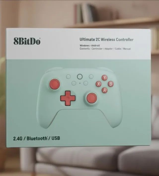 Controle Gamer 8BitDo Ultimate 2C, Bluetooth/Wireless, Hall Effect