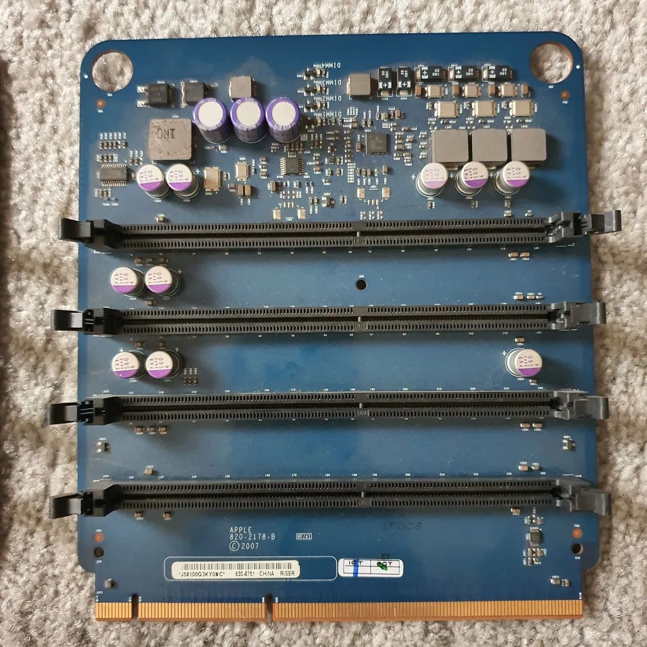 2 Riser Memory placa de memória Mac Pro A1186  com 12Gb - Foto 3