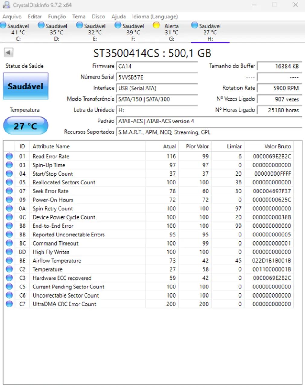 3 HDs - 500GB - Foto 5