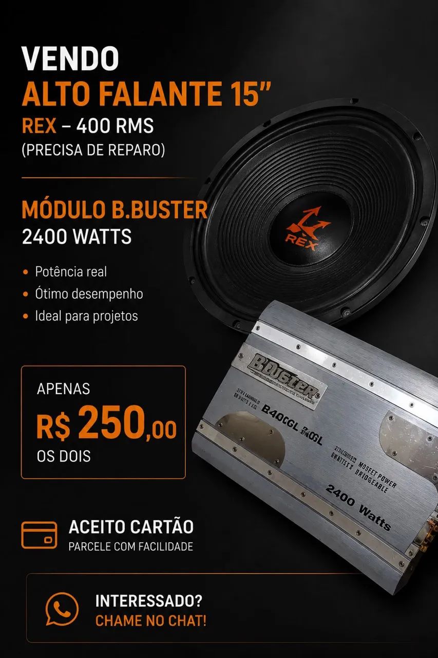 Alto falante e módulo 