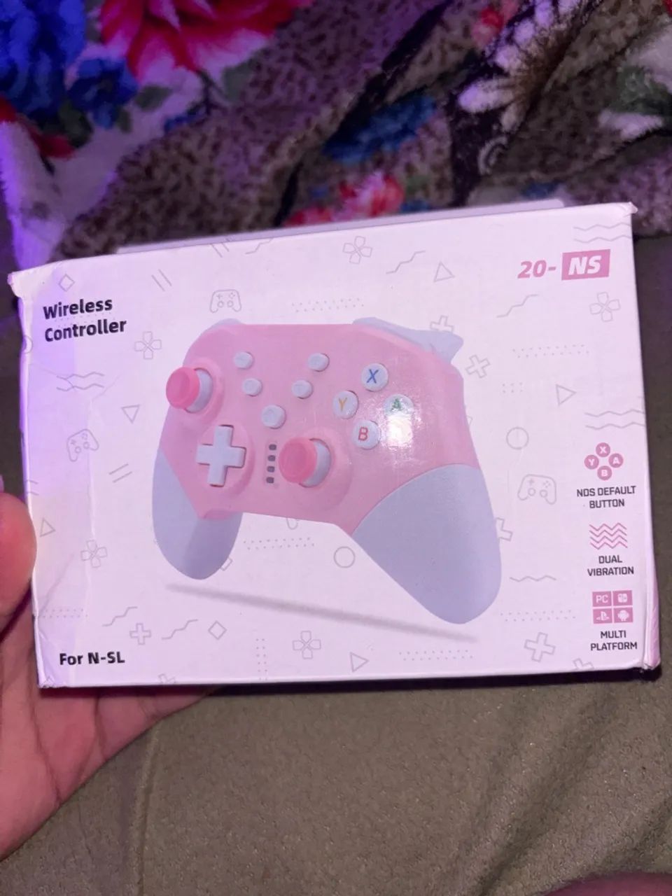 Controle Wireless Multi plataforma rosa - Foto 3