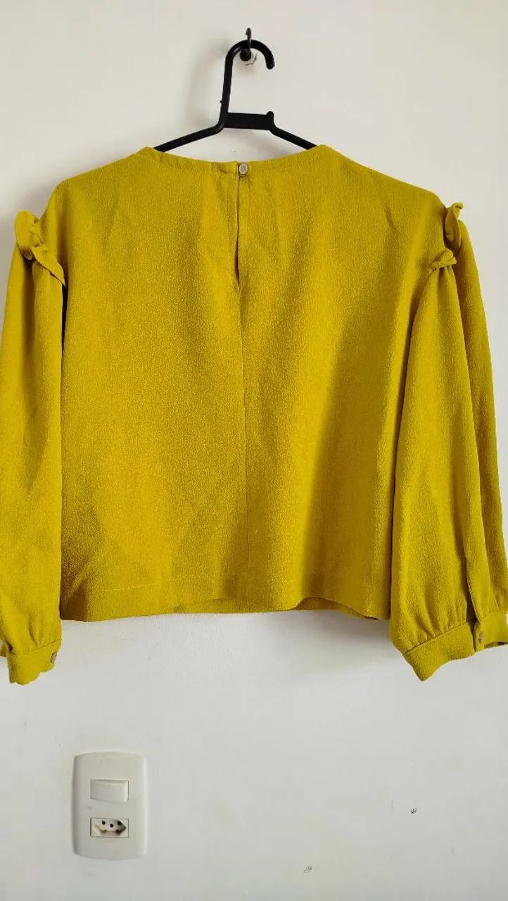 Blusa amarelo mostarda - Foto 5
