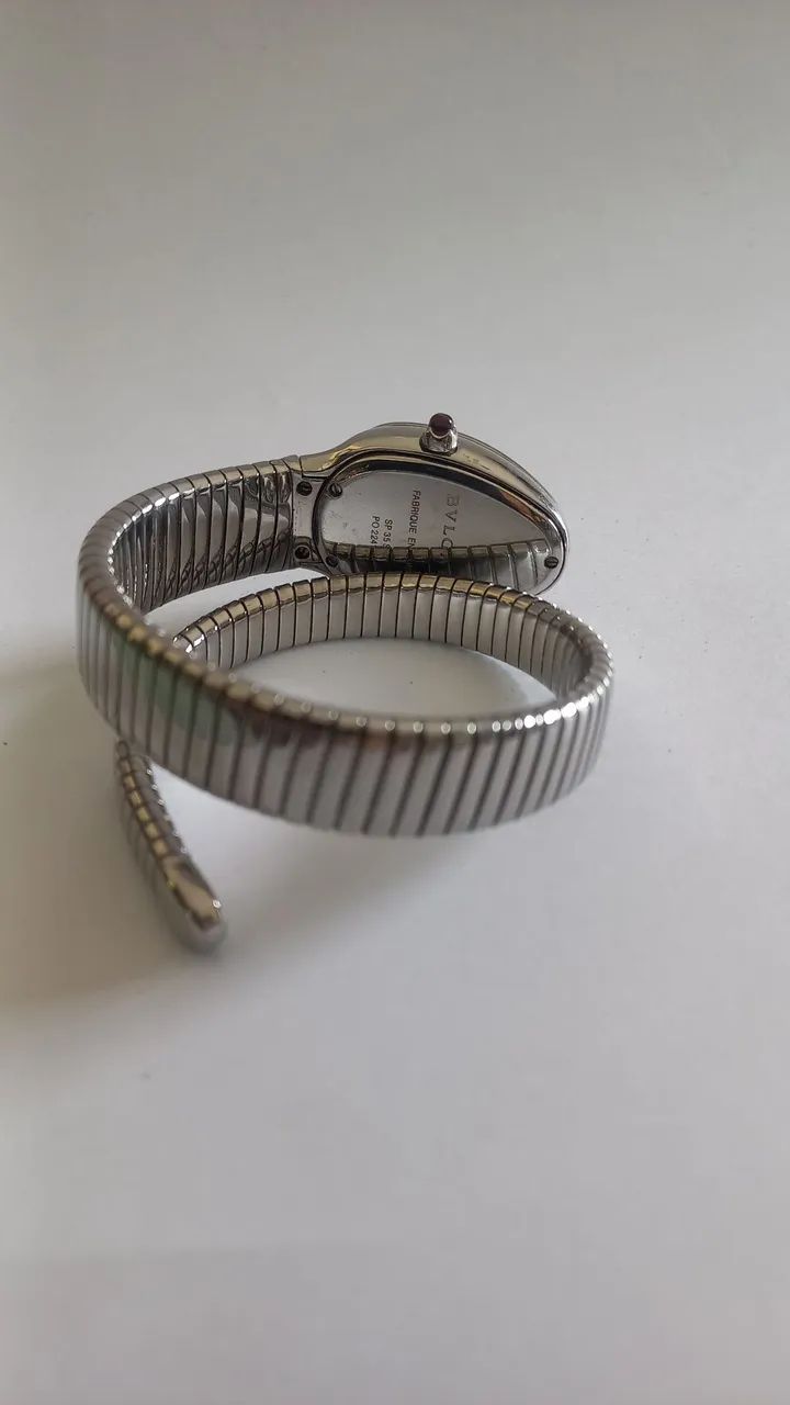 Relógio Bvulgari serpenti tobogas aço original - Foto 4