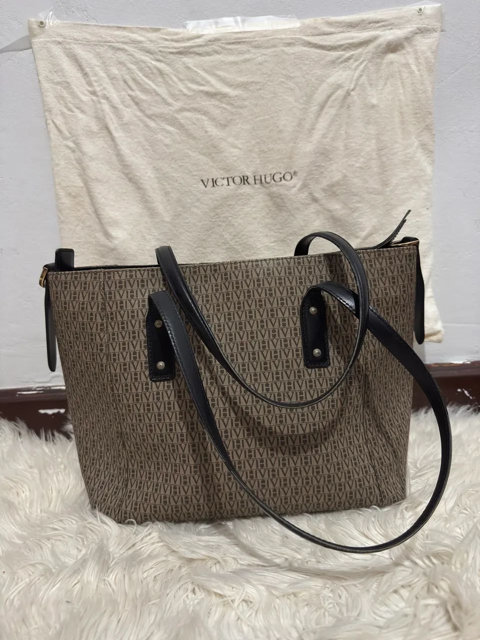 Bolsa Victor hugo marrom  - Foto 3