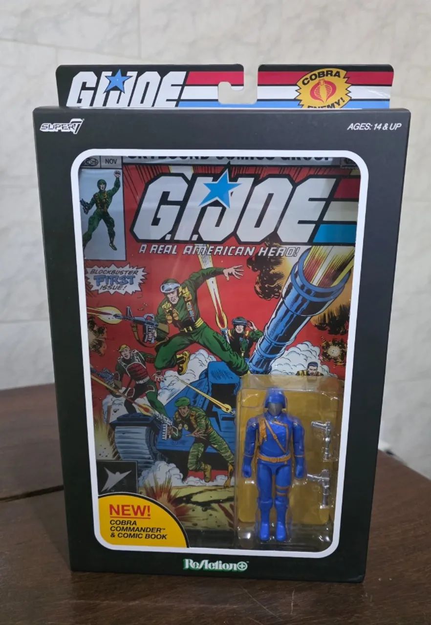 GI JOE ReAction+ Cobra Commander (Skybound Comic Box Set, Issue #1) - Edição Limitada