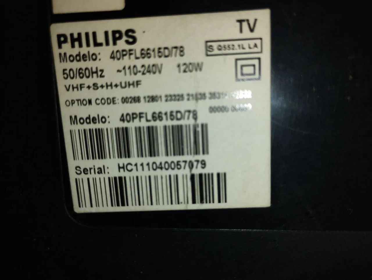Tv 40" LED Philips amblight para retirar peças - Foto 5